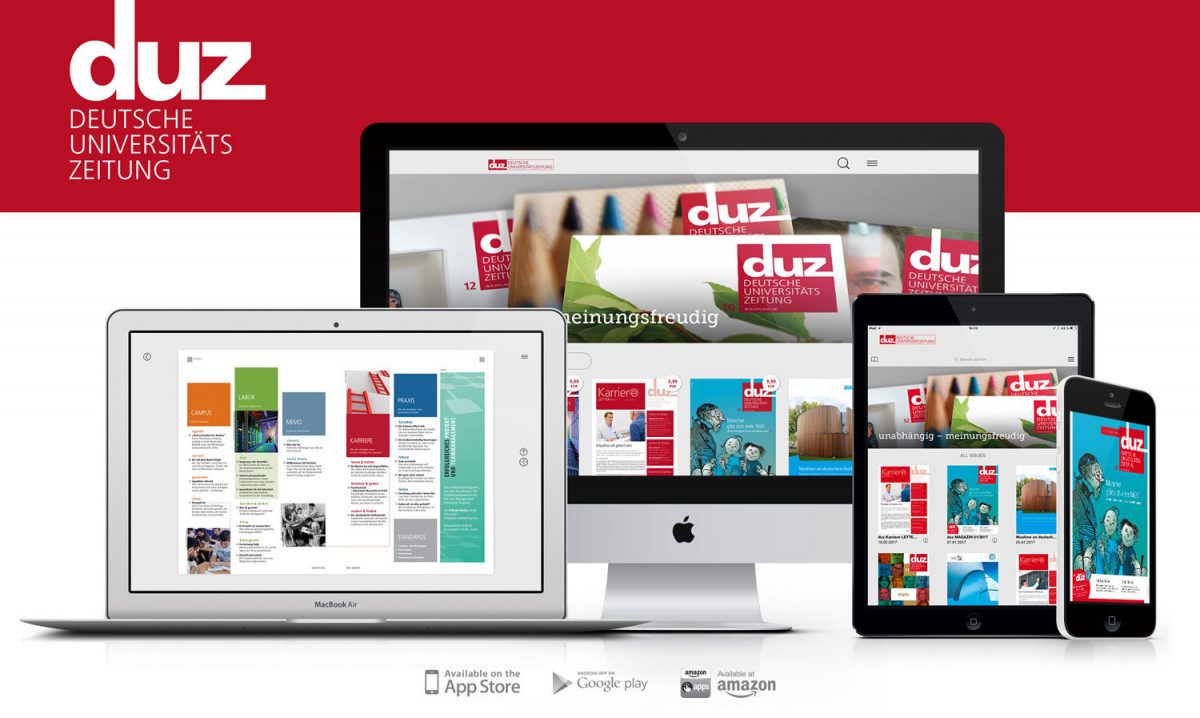 Apps von PressMatrix – Deutsche Universitätszeitschrift DUZ