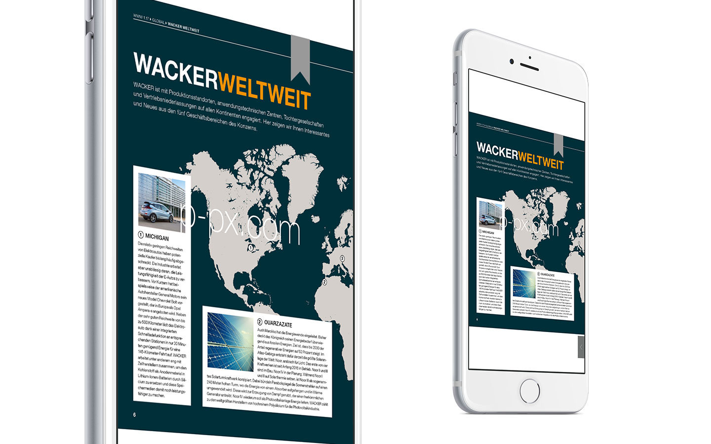 Das Kundenmagazin WWW der Wacker Chemie - PressMatrix App
